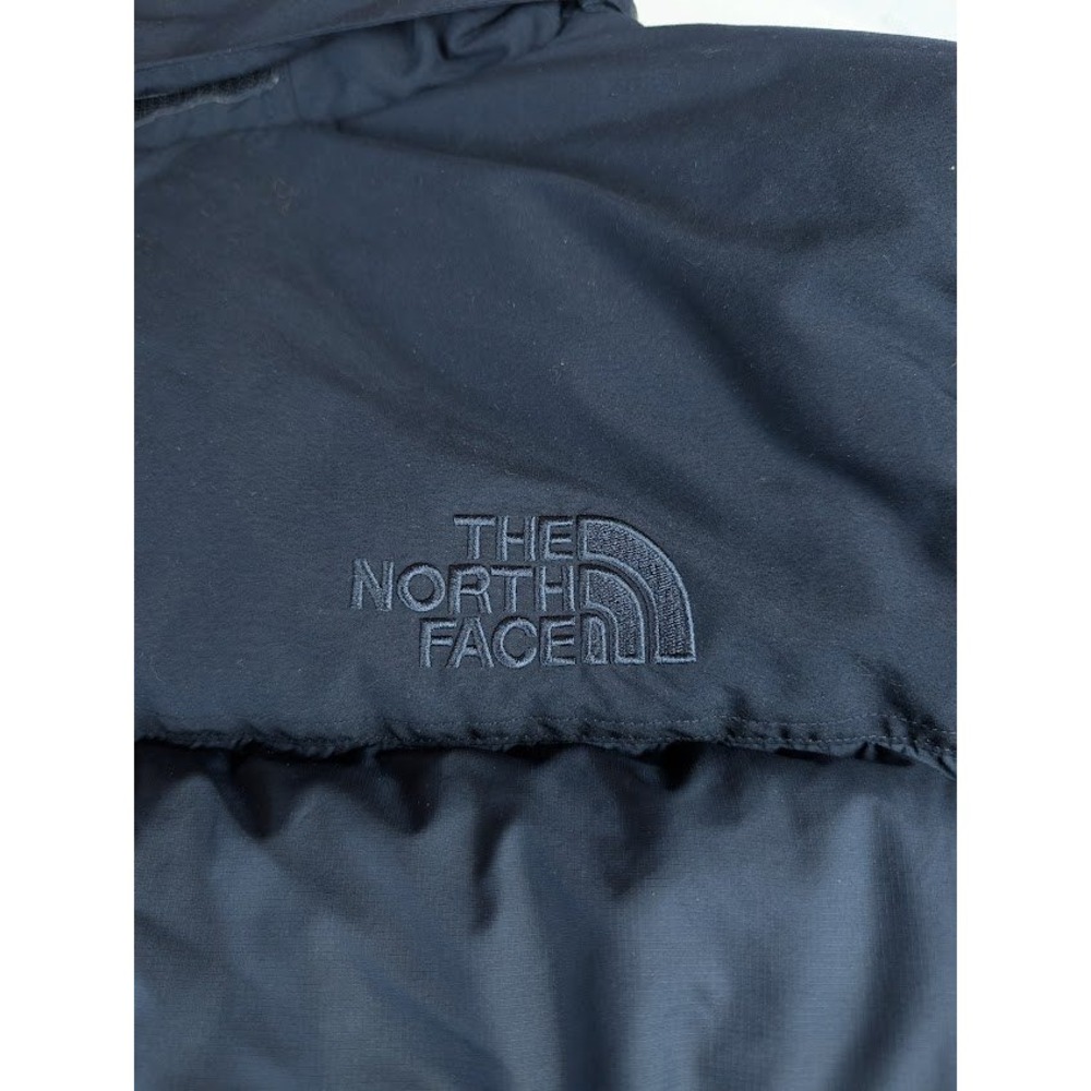The North Face Nuptse 600 Fill Down Puffer Jacket Women's XL Dark Navy Hooded - Picture 16 of 16
